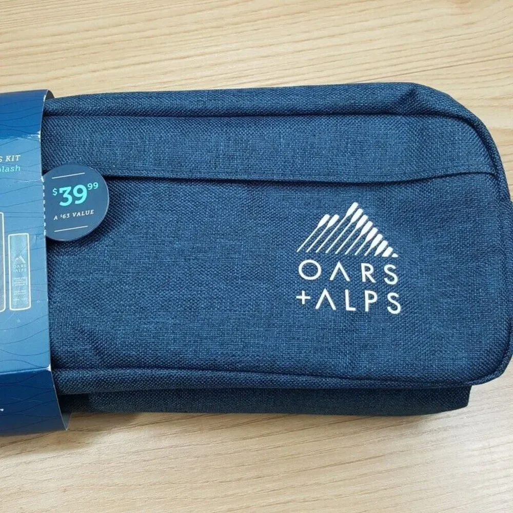 Oars + Alps Daily Essentials Kit Fresh Ocean Splash Travel Pouch Hair Body Face